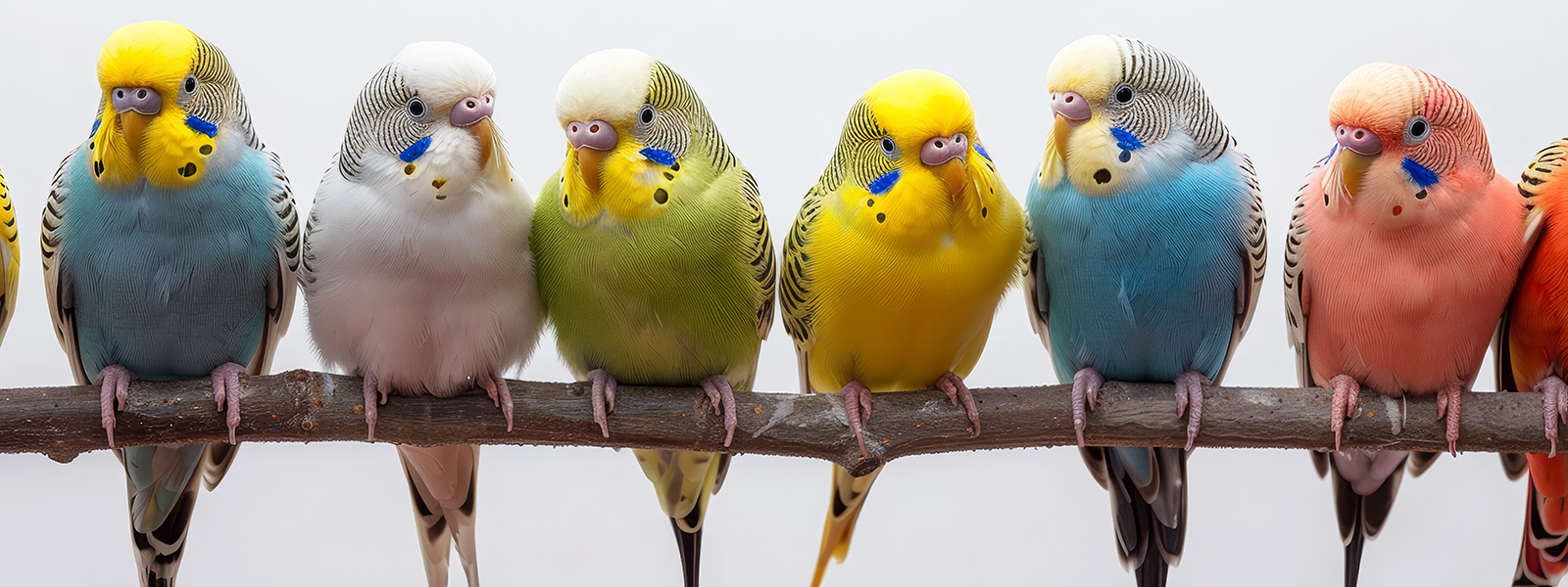 Bird Care. Budgerigar parrot, showcasing detailed feather patterns and a curious gaze.